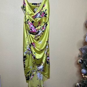 Rachel Roy, Summer Dress, Women, Size Large, New Never Worn, Lime Green Multi